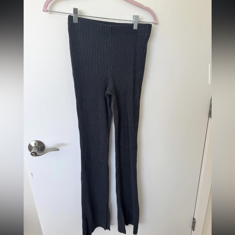 Forever 21 Charcoal Ribbed Pants